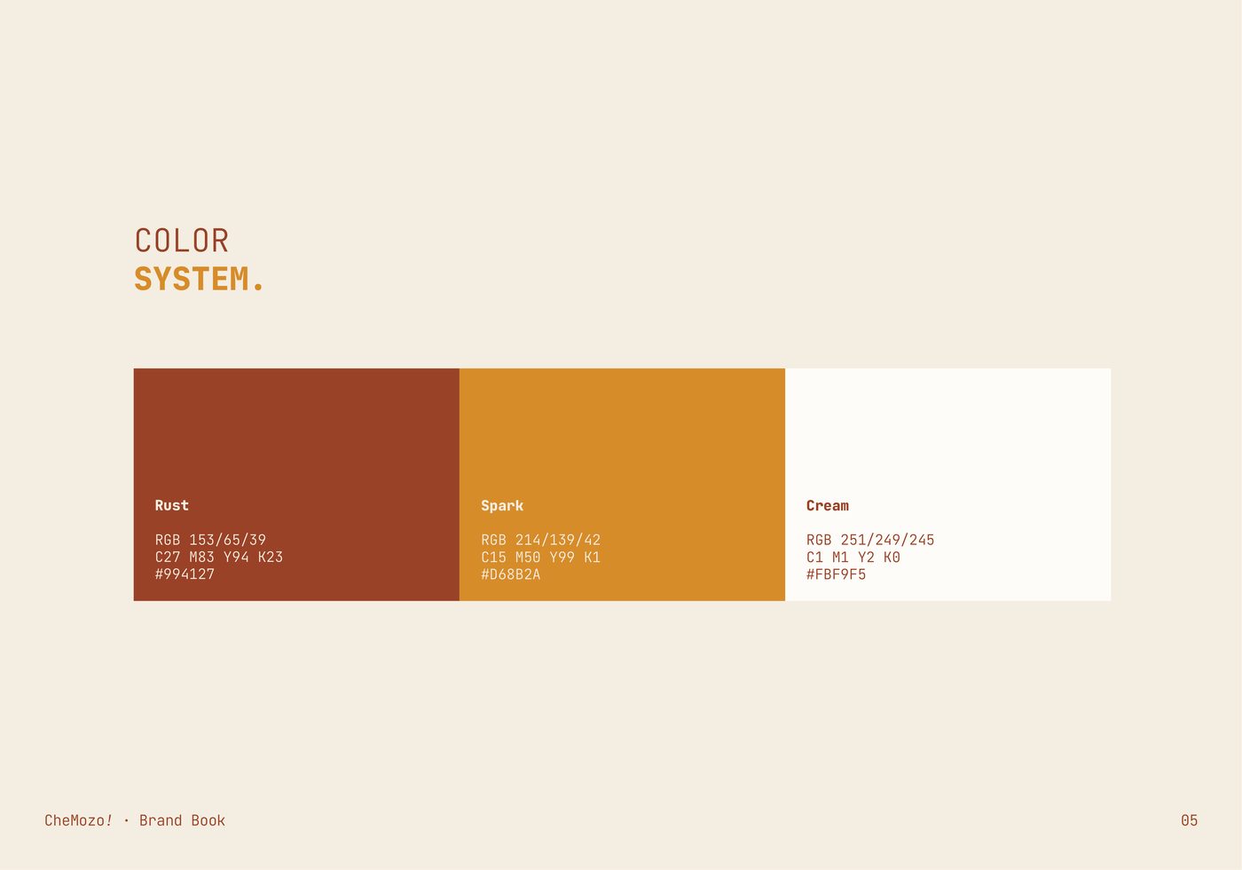 Sistema de color CheMozo!